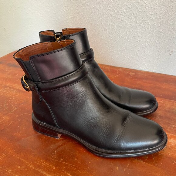 Like-New Franco Sarto Elese Chelsea Boot, Black, US Women's 6 - Picture 4 of 5